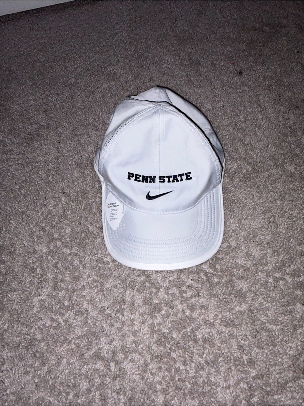 Nike White Penn State Embroidered Swoosh Baseball Cap